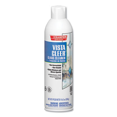CHASE PRODUCTS Vista Cleer Ammonia-free, Clean Scent, 20 oz Aerosol Spray, 12/Carton - Flipcost