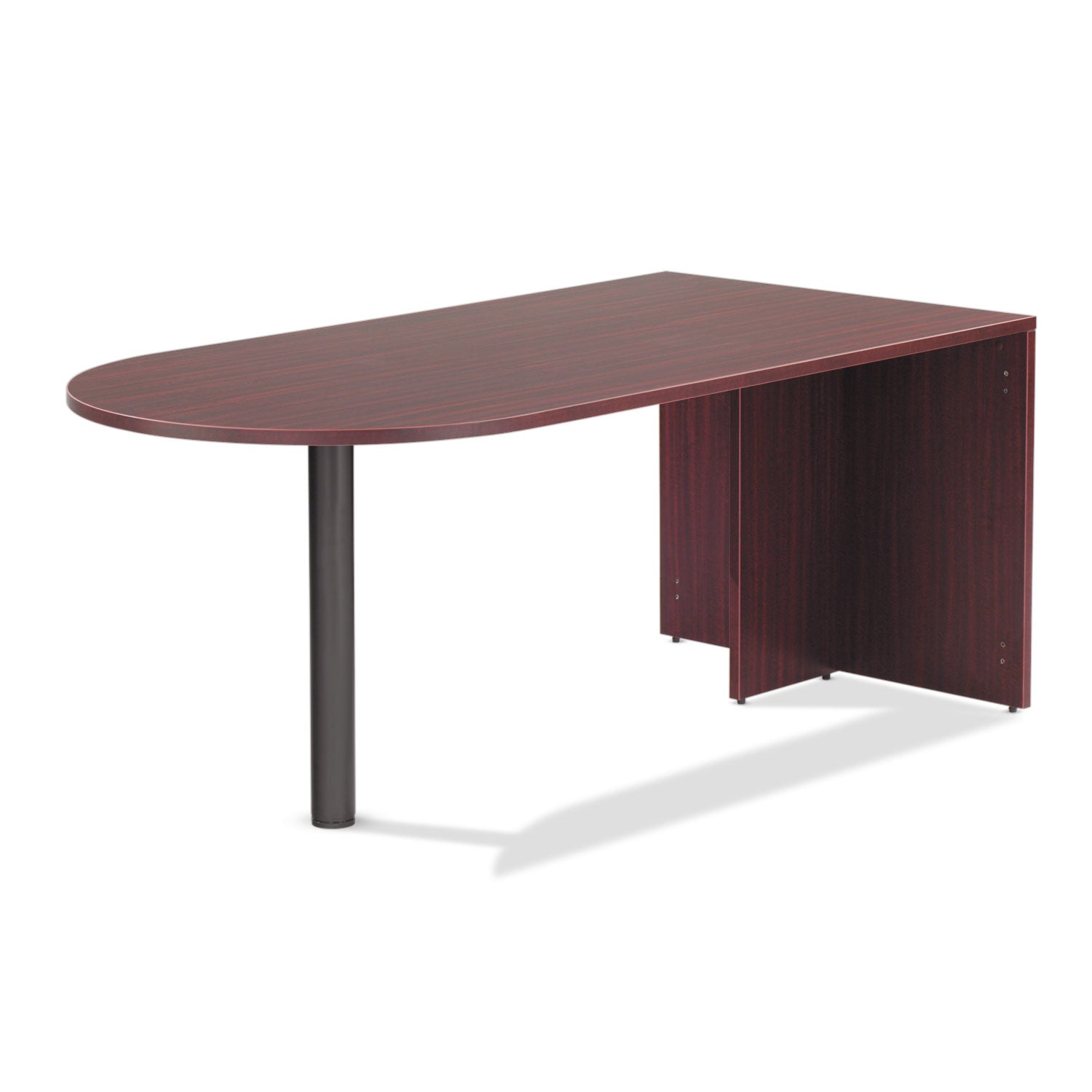 Alera® Alera Valencia Series D-Top Desk, 71" x 35.5" x 29.63", Mahogany