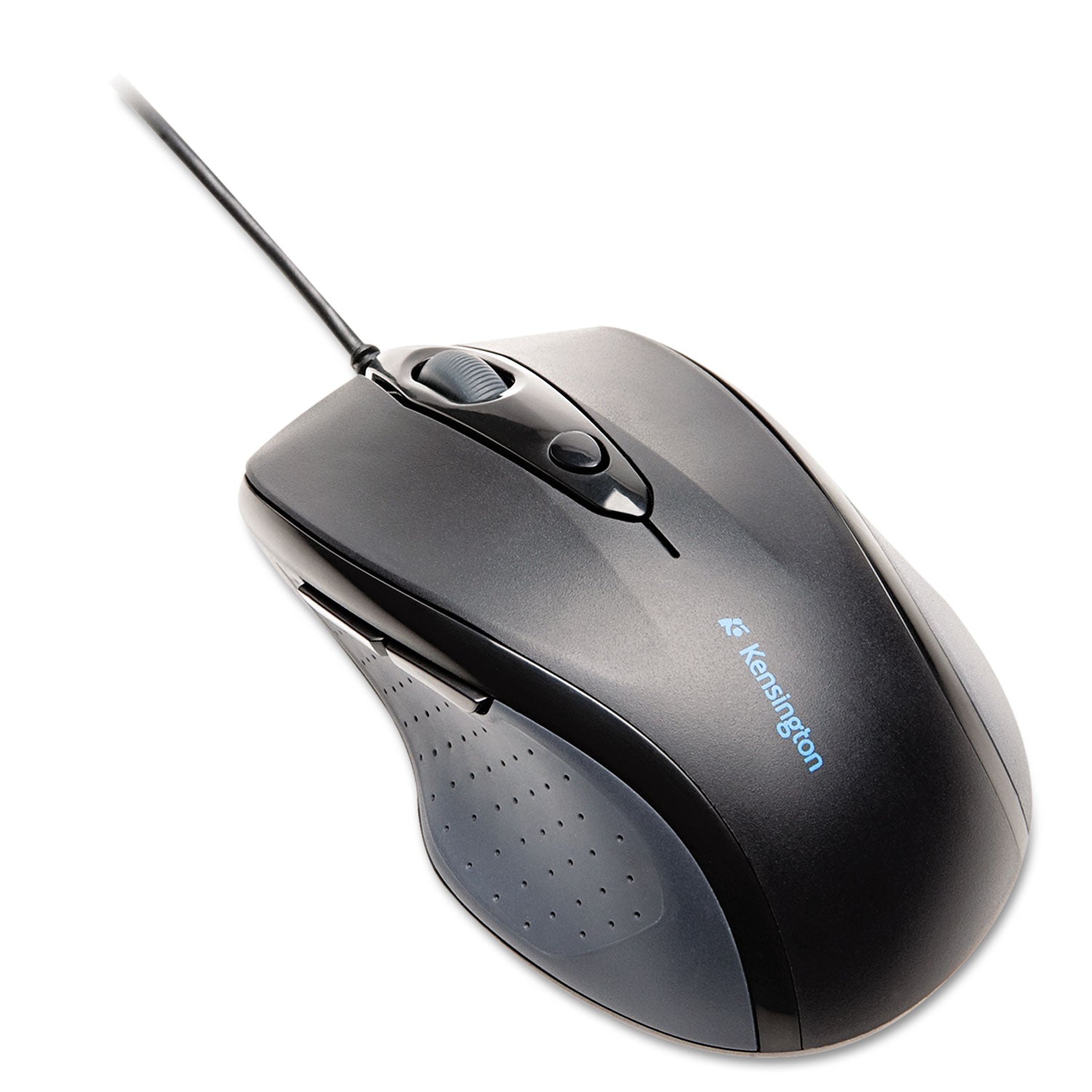 Kensington® Pro Fit Wired Full-Size Mouse, USB 2.0, Right Hand Use, Black