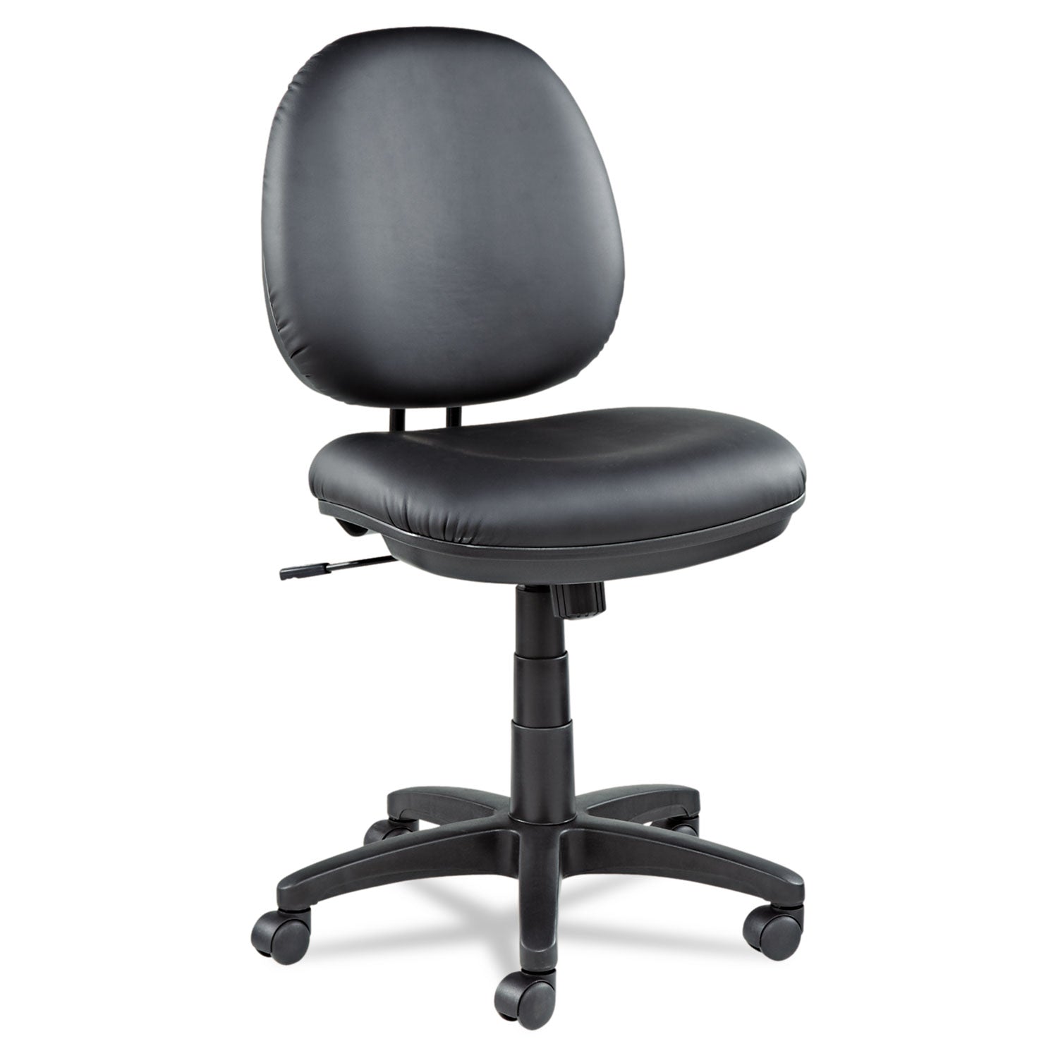 Alera® Alera Interval Series Swivel/Tilt Task Chair, Bonded Leather Seat/Back, Up to 275 lb, 18.11" to 23.22" Seat Height, Black