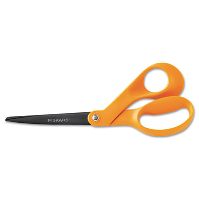 Our Finest Scissors, 8" Long, 3.1" Cut Length, Orange Offset Handle Flipcost Flipcost
