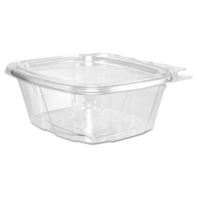 DART ClearPac SafeSeal Tamper-Resistant/Evident Containers, Flat Lid, 16 oz, 4.9 x 2.5 x 5.5, Clear, Plastic, 100/Bag, 2 Bags/CT - Flipcost