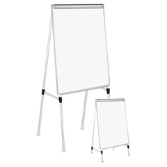 Universal® Dry Erase Board with A-Frame Easel, 29 x 41, White Surface, Silver Frame Flipcost Flipcost