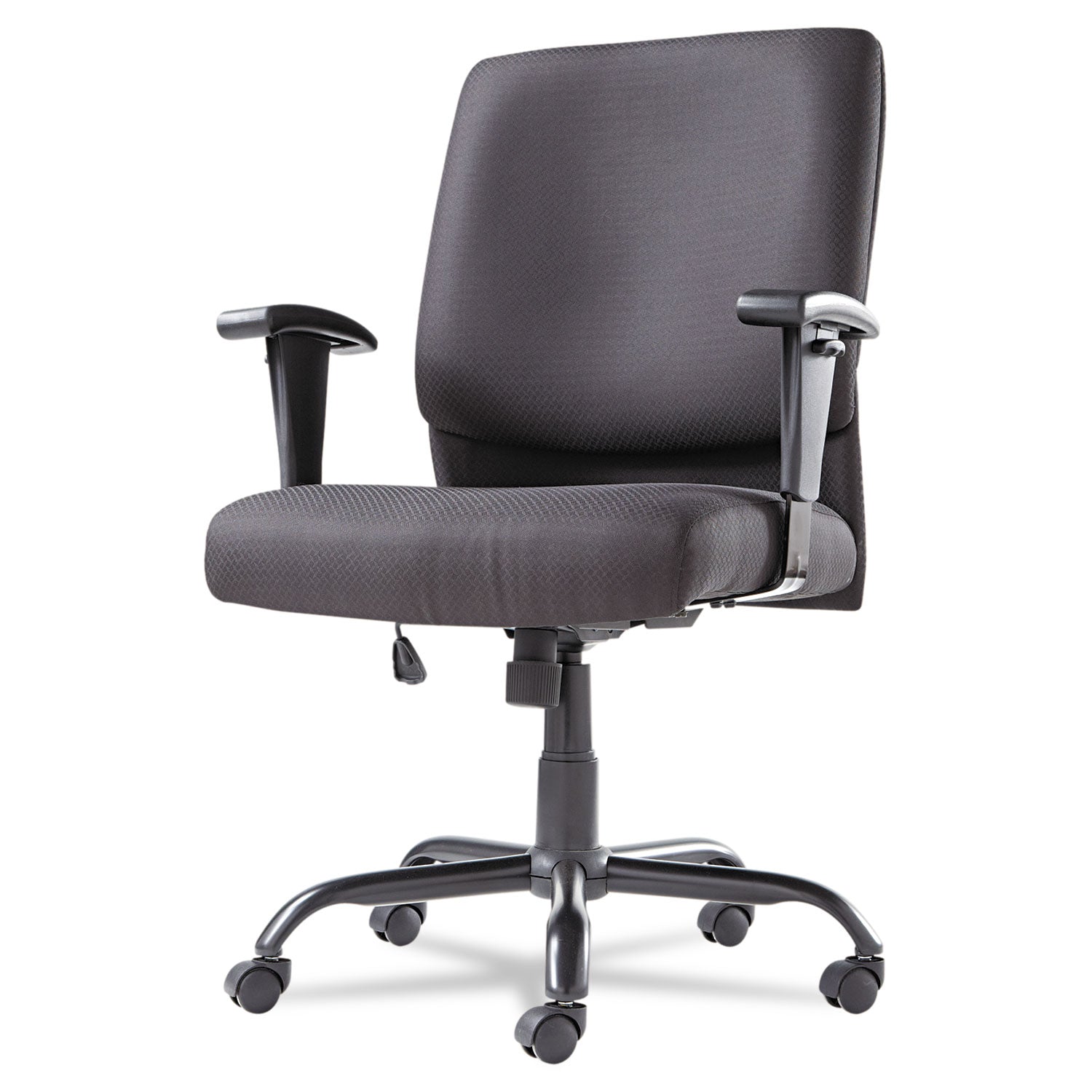 OIF Big/Tall Swivel/Tilt Mid-Back Chair, Supports Up to 450 lb, 19.29" to 23.22" Seat Height, Black