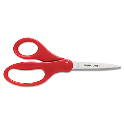 Student Scissors, Pointed Tip, 7" Long, 3" Cut Length, Straight Handles, Randomly Assorted Colors Flipcost Flipcost