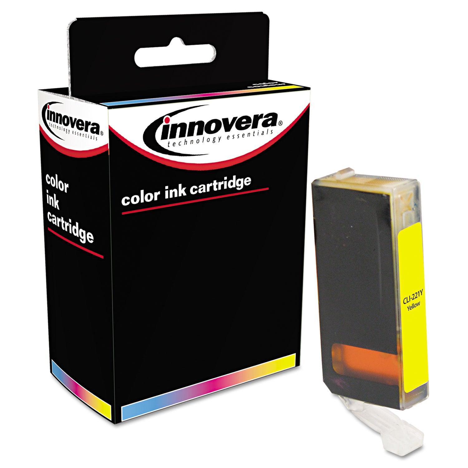 Innovera® Remanufactured Yellow Ink, Replacement for CLI-221Y (2949B001), 510 Page-Yield