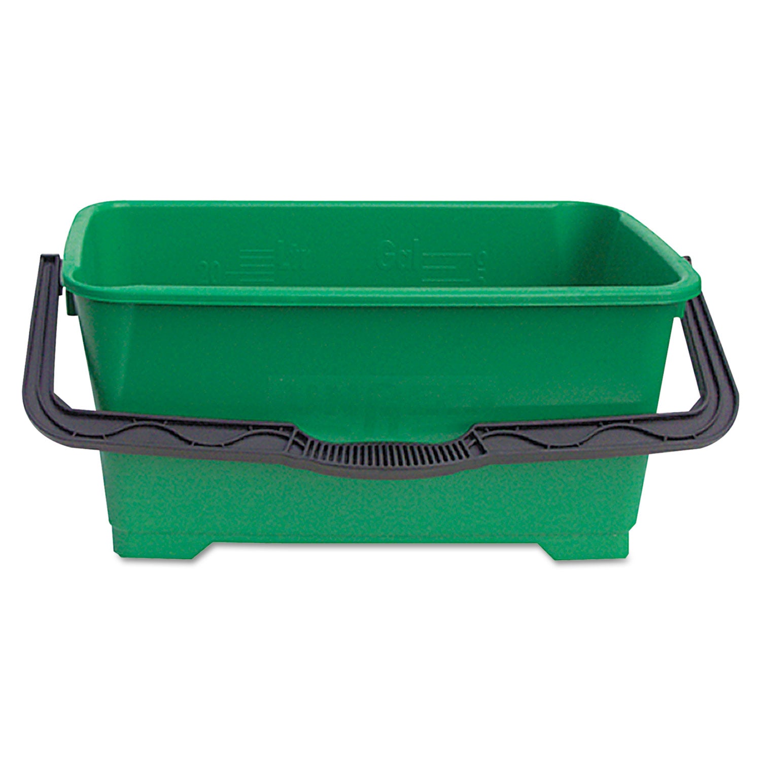 Pro Bucket, 6 gal, Plastic, Green