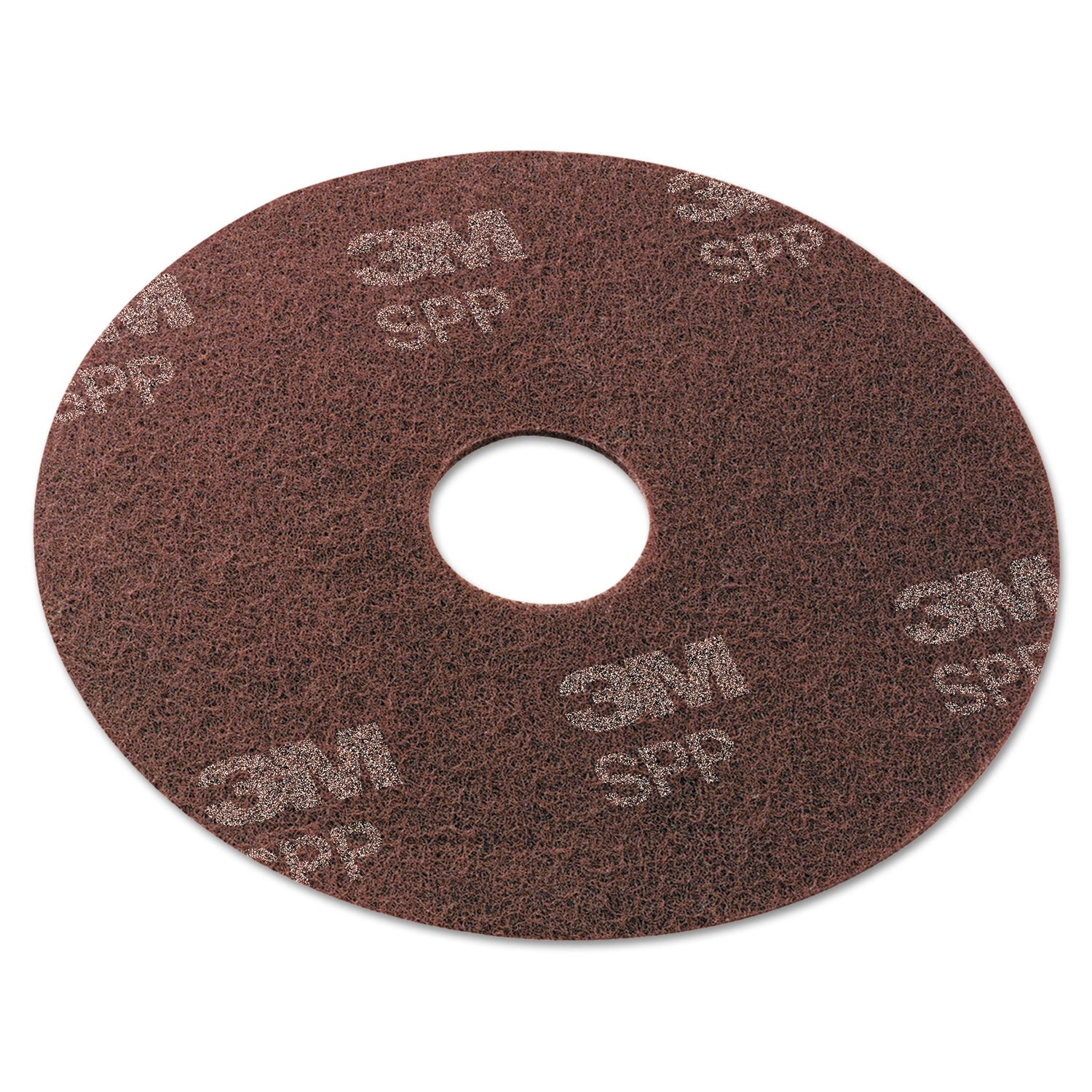 Surface Preparation Pad, 20" Diameter, Maroon, 10/Carton