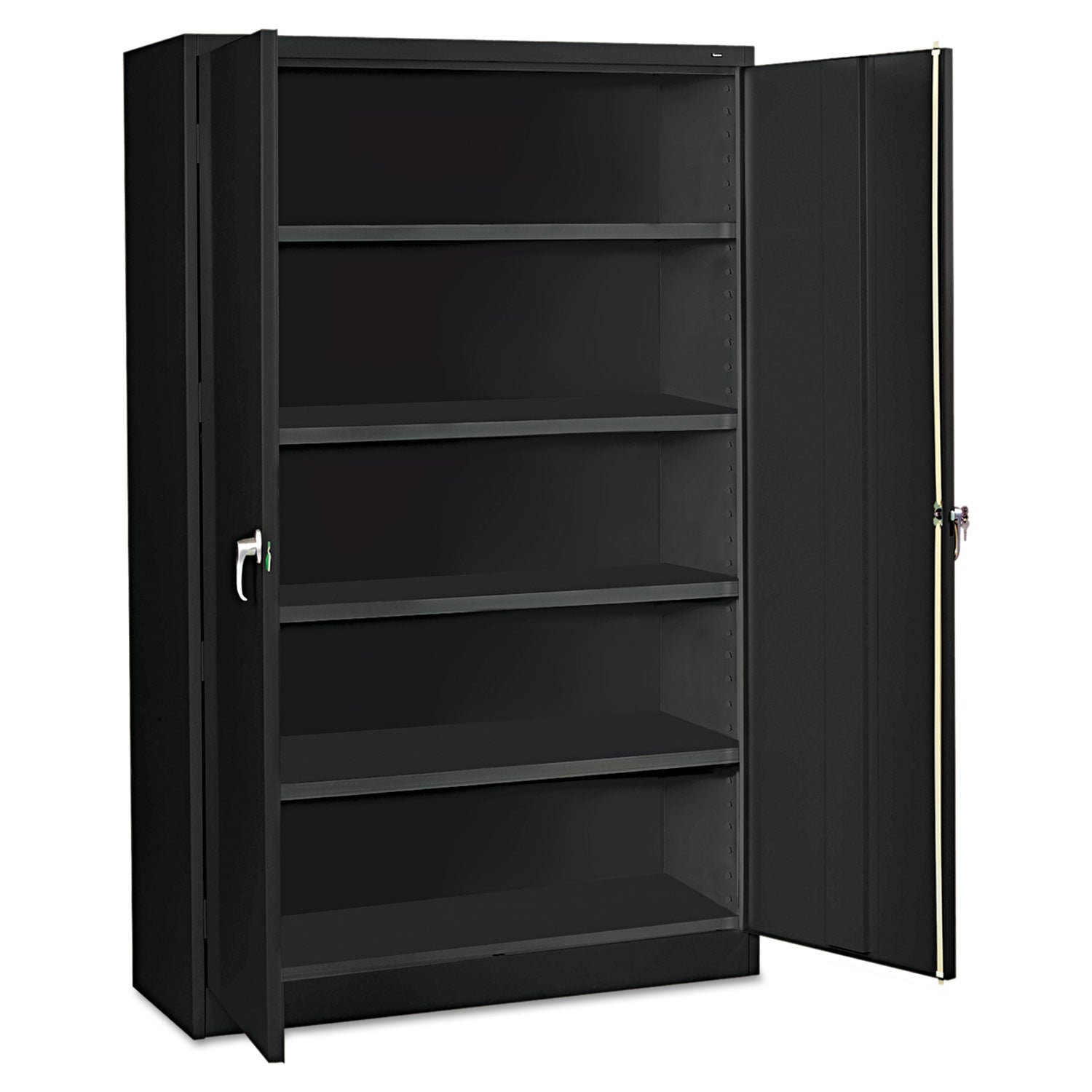 Tennsco Assembled Jumbo Steel Storage Cabinet, 48w x 18d x 78h, Black