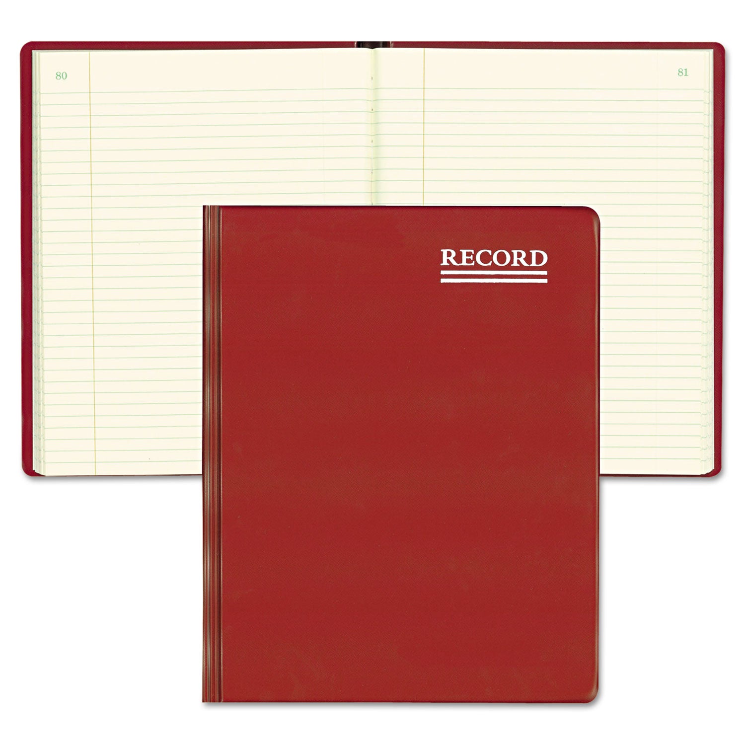 Rediform® National Brand Red Vinyl Series Journal, 1-Subject, Medium/College Rule, Red Cover, (300) 10 x 7.75 Sheets