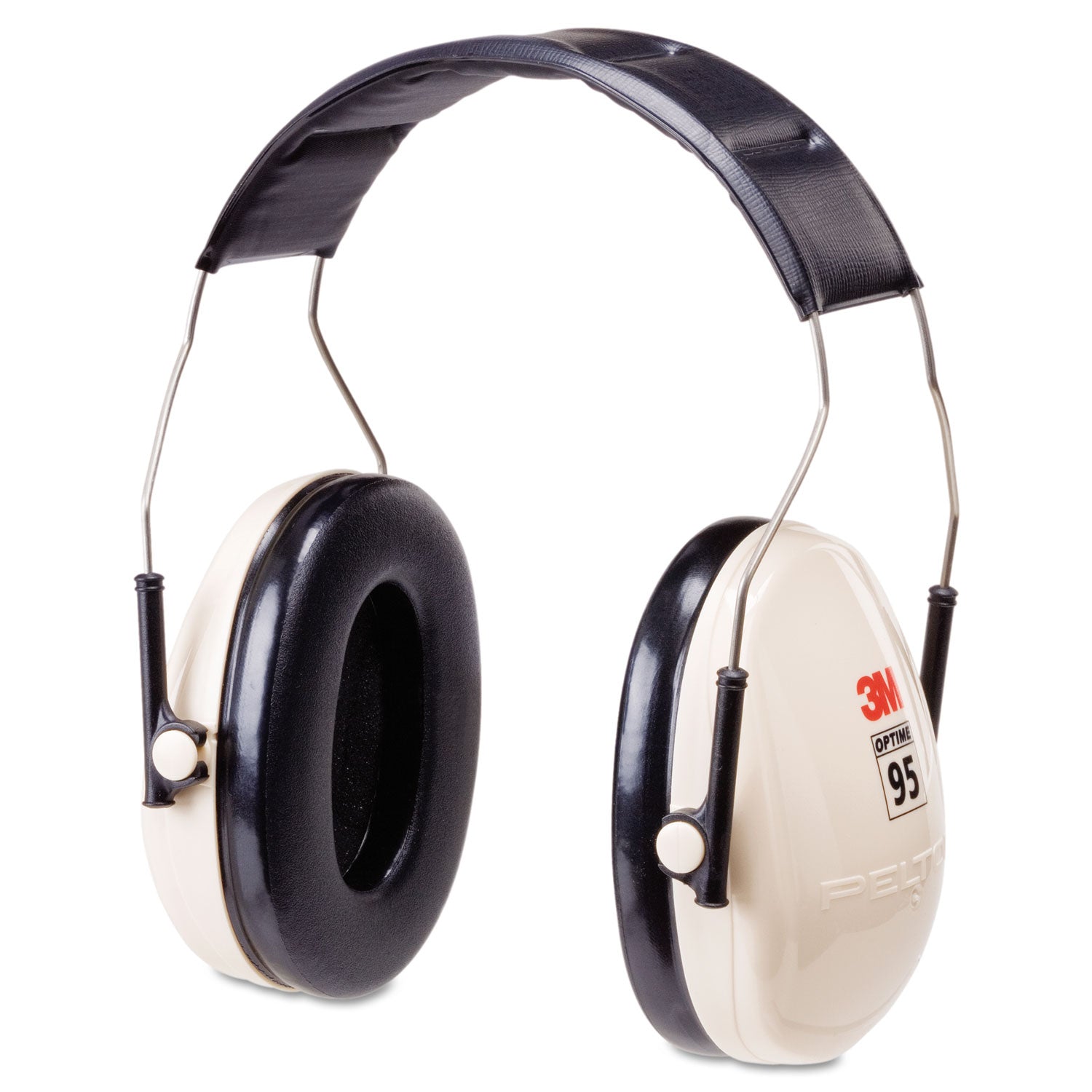 PELTOR OPTIME 95 Low-Profile Folding Ear Muff H6f/V, 21 dB, Beige/Black