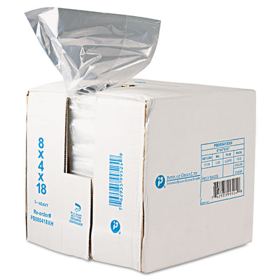 INTEGRATED BAGGING SYSTEMS Food Bags, 8 qt, 0.68 mil, 8" x 18", Clear, 1,000/Carton - Flipcost