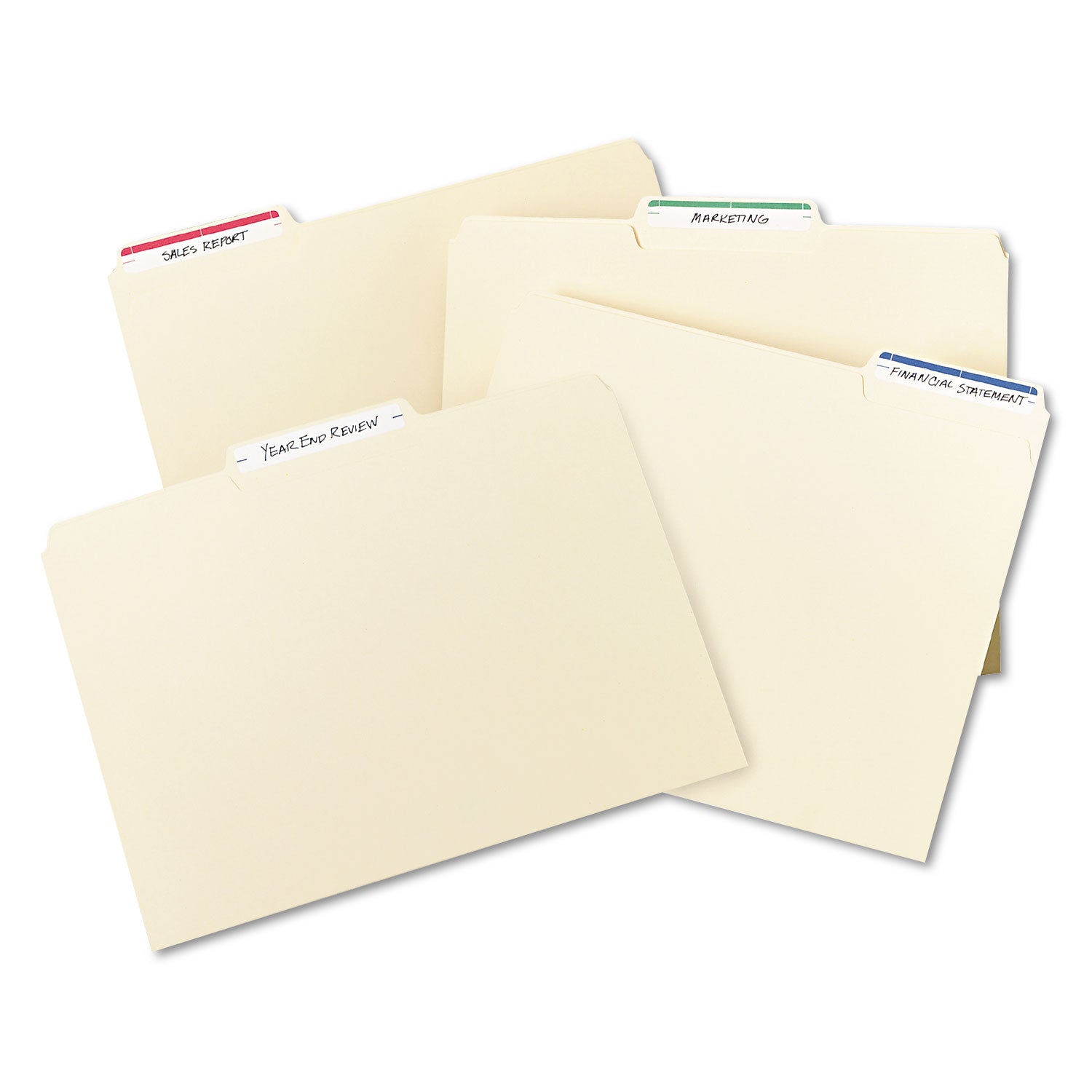 Avery® Printable 4" x 6" - Permanent File Folder Labels, 0.69 x 3.44, White, 7/Sheet, 36 Sheets/Pack, (5200)