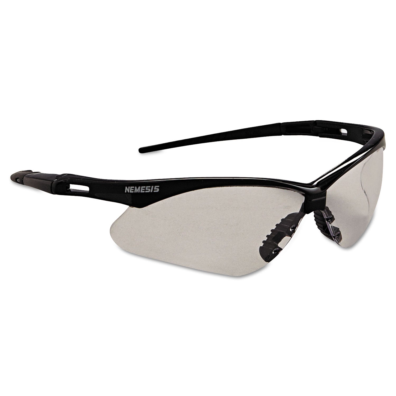 KleenGuard™ Nemesis Safety Glasses, Black Frame, Clear Anti-Fog Lens