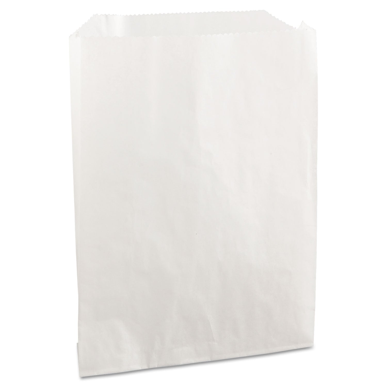 Grease-Resistant Single-Serve Bags, 6" x 0.75" x 7.25", White, 2,000/Carton