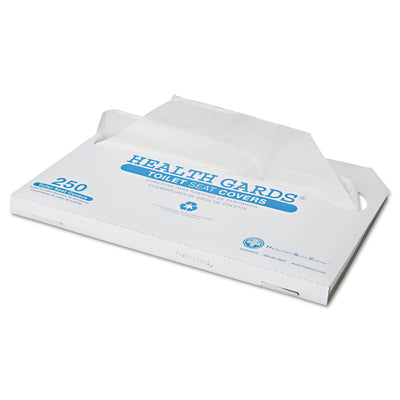 HOSPECO Health Gards Toilet Seat Covers, Half-Fold, 14.25 x 16.5, White, 250/Pack, 4 Packs/Carton - Flipcost