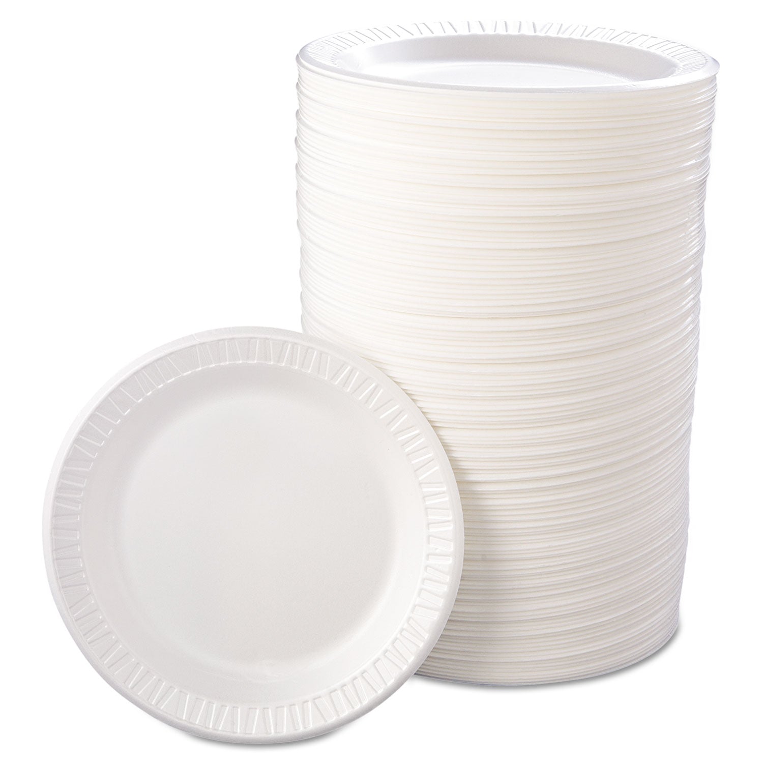 Quiet Classic Laminated Foam Dinnerware, Plate, 9" dia, White, 125/Pack, 4 Packs/Carton Dart® Flipcost