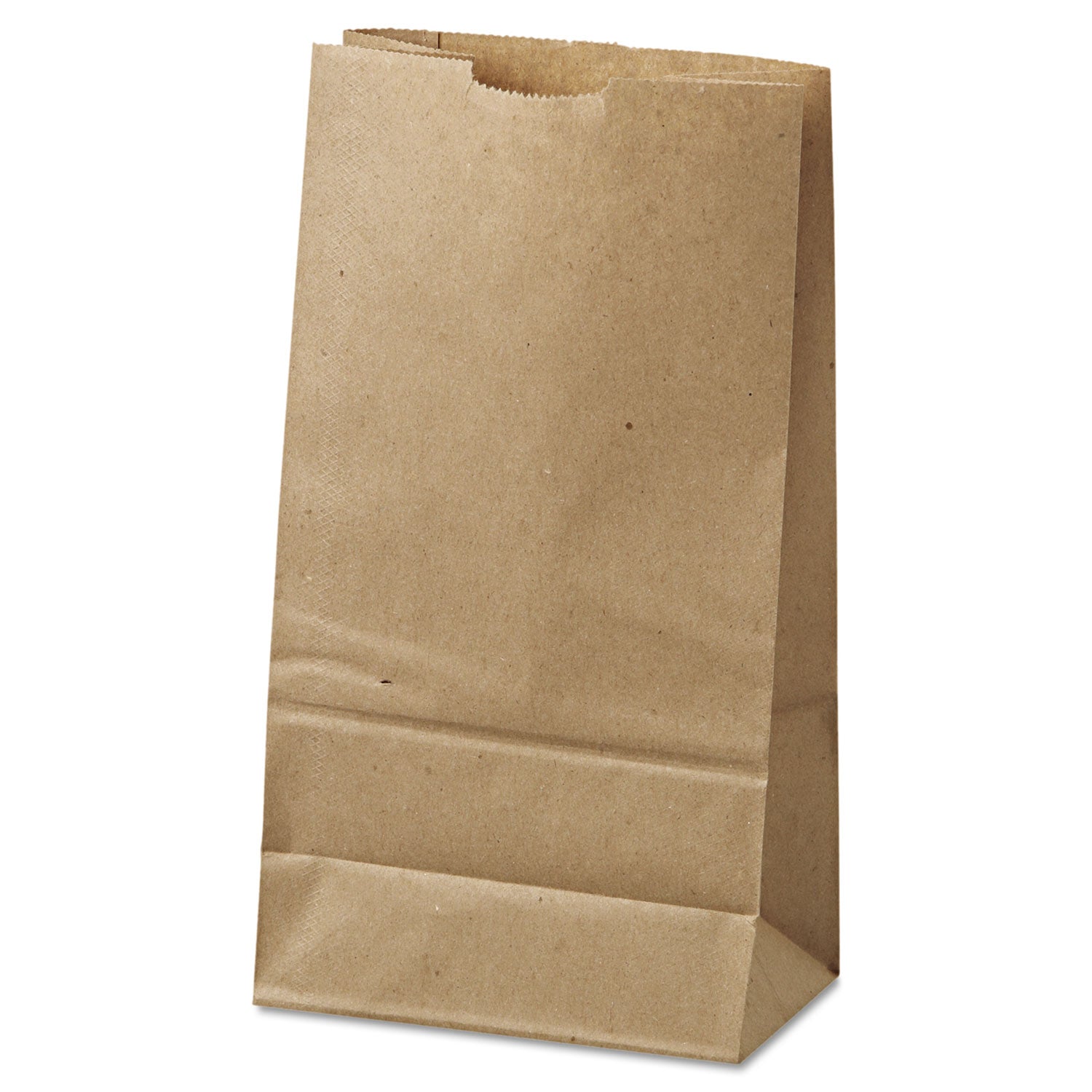 General Grocery Paper Bags, 35 lb Capacity, #6, 6" x 3.63" x 11.06", Kraft, 500 Bags