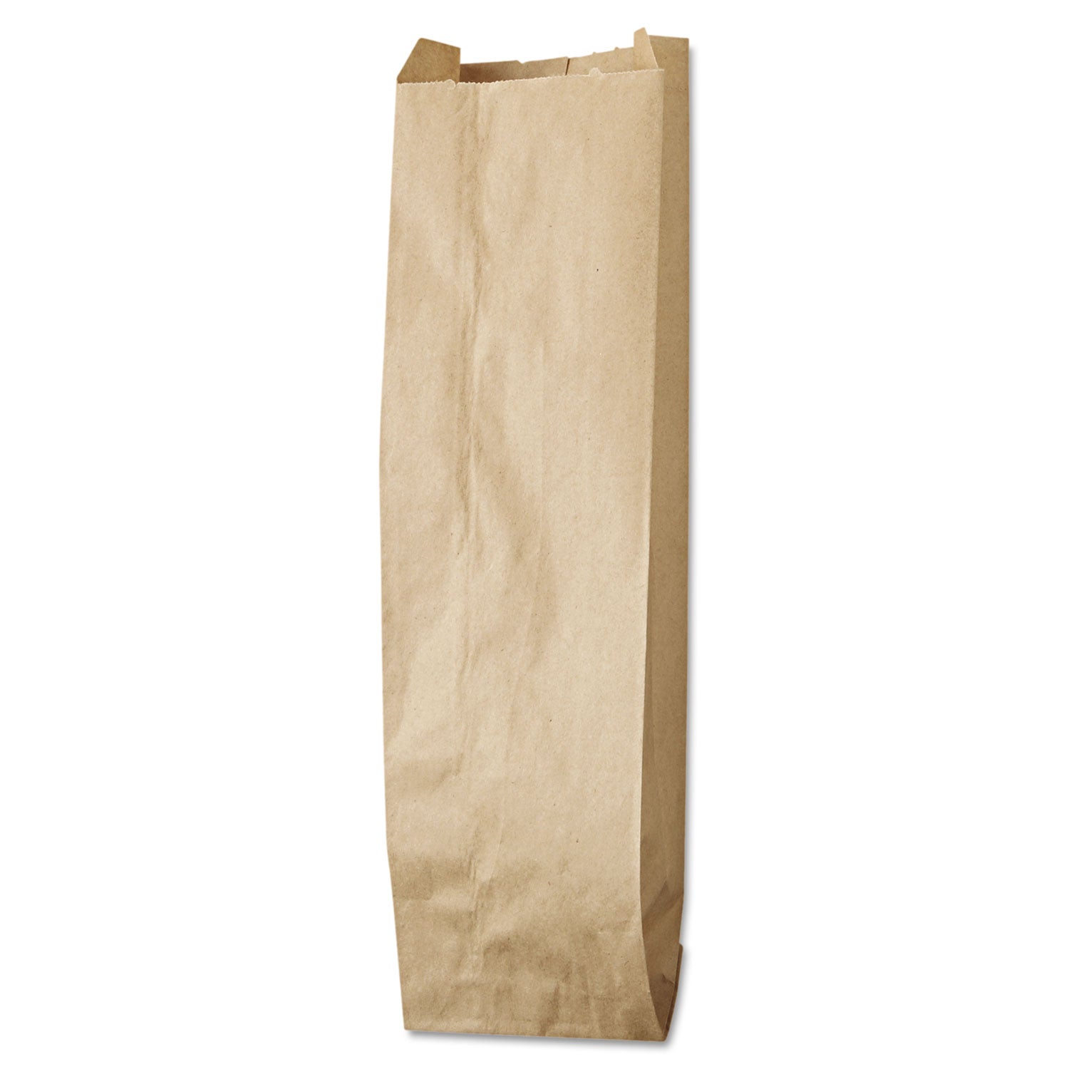 Liquor-Takeout Quart-Sized Paper Bags, 35 lb Capacity, 4.25" x 2.5" x 16", Kraft, 500 Bags