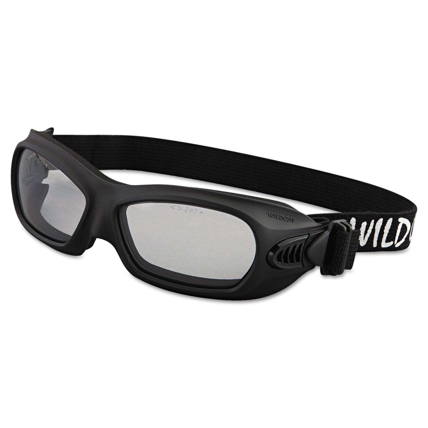 V80 WildCat Safety Goggles, Black Frame, Clear Lens