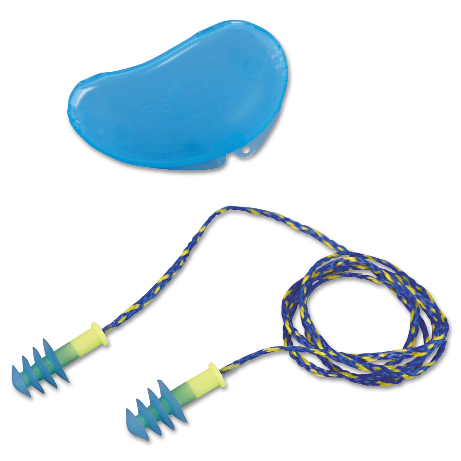 FUS30 HP Fusion Multiple-Use Earplugs, Reg, 27NRR, Corded, BE/WE, 100 Pairs