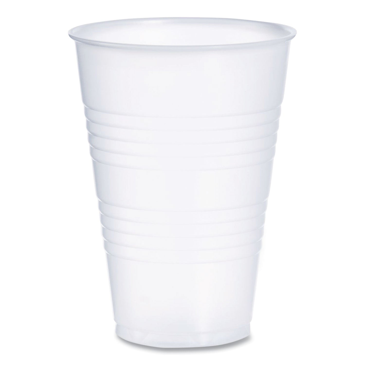 High-Impact Polystyrene Cold Cups, 14 oz, Translucent, 50 Cups/Sleeve. 20 Sleeves/Carton