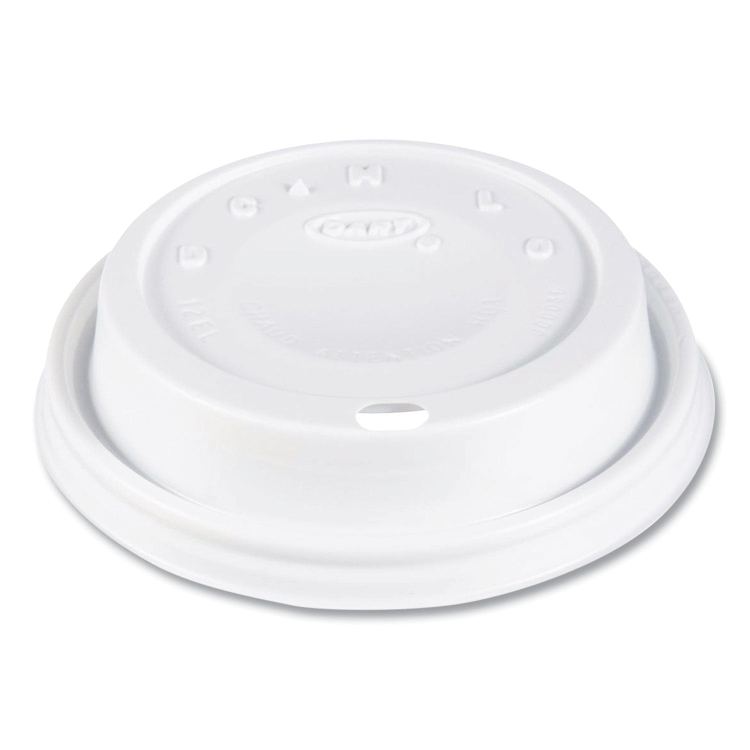 Cappuccino Dome Sipper Lids, Fits 12 oz, White, 1,000/Carton