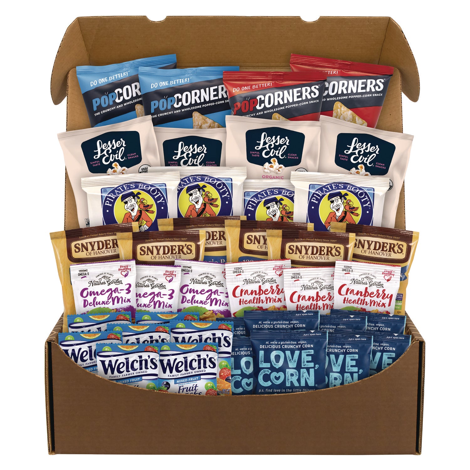 Better For You Snack Box, 37 Assorted Snacks/Box