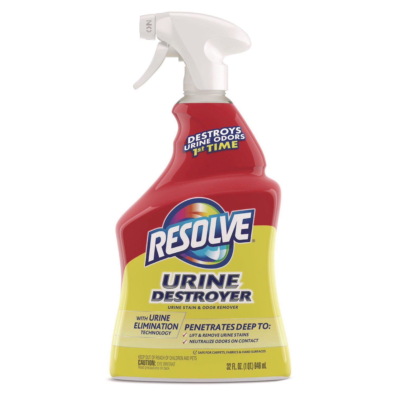 RESOLVE® Urine Destroyer, Citrus, 32 oz Spray Bottle, 6/Carton