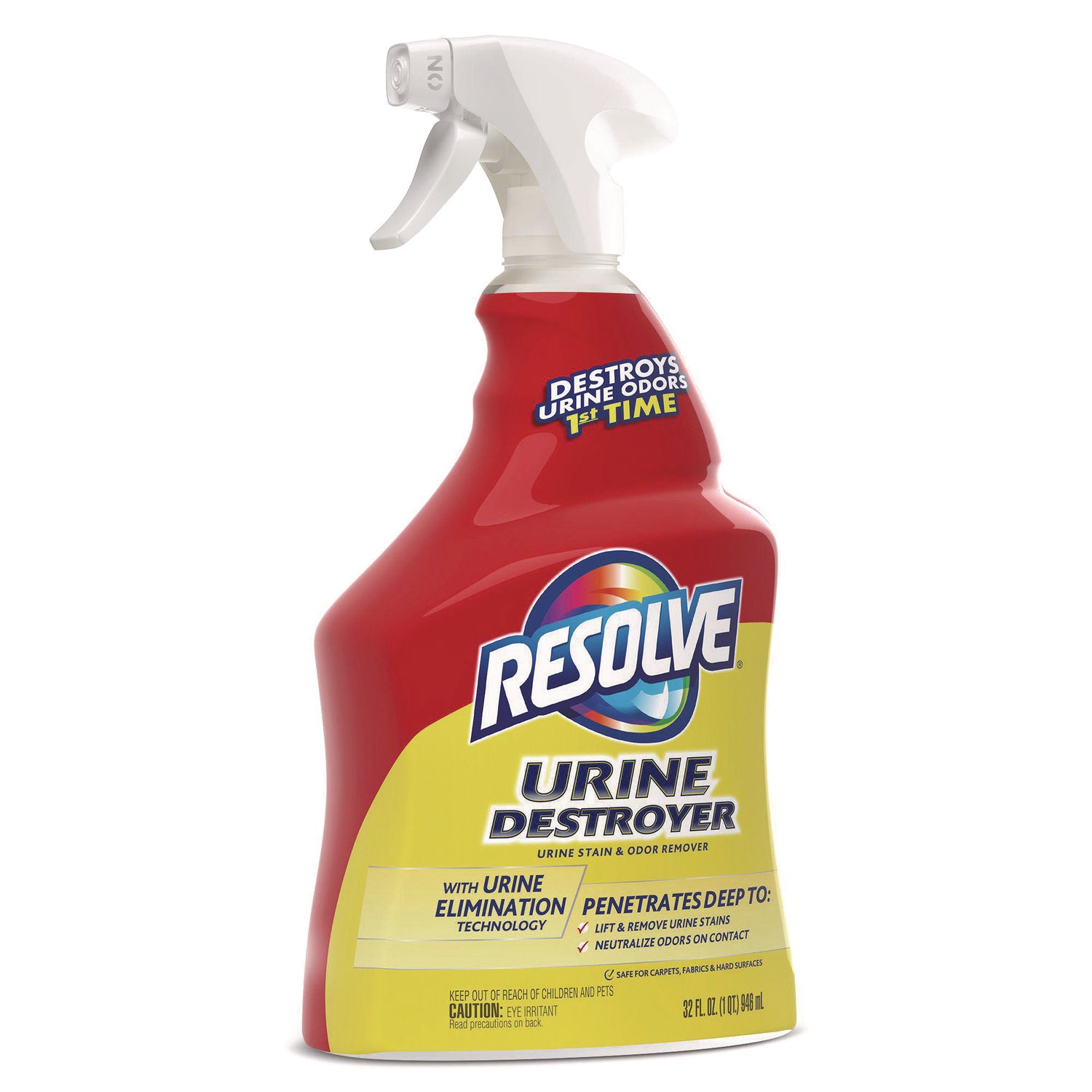 RESOLVE® Urine Destroyer, Citrus, 32 oz Spray Bottle, 6/Carton