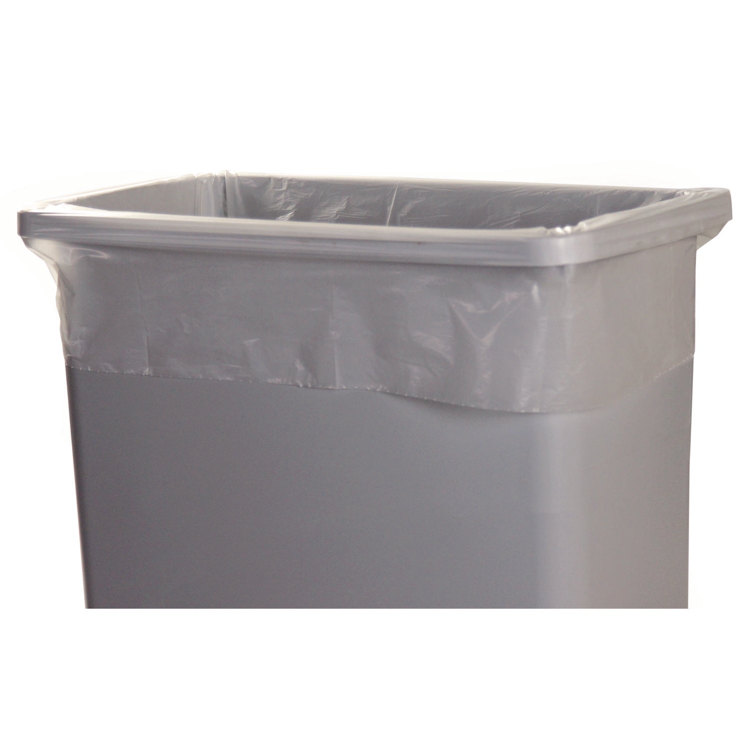 AccuFit® Linear Low Density Can Liners with AccuFit Sizing, 23 gal, 0.9 mil, 28" x 45", Clear, 50/Box