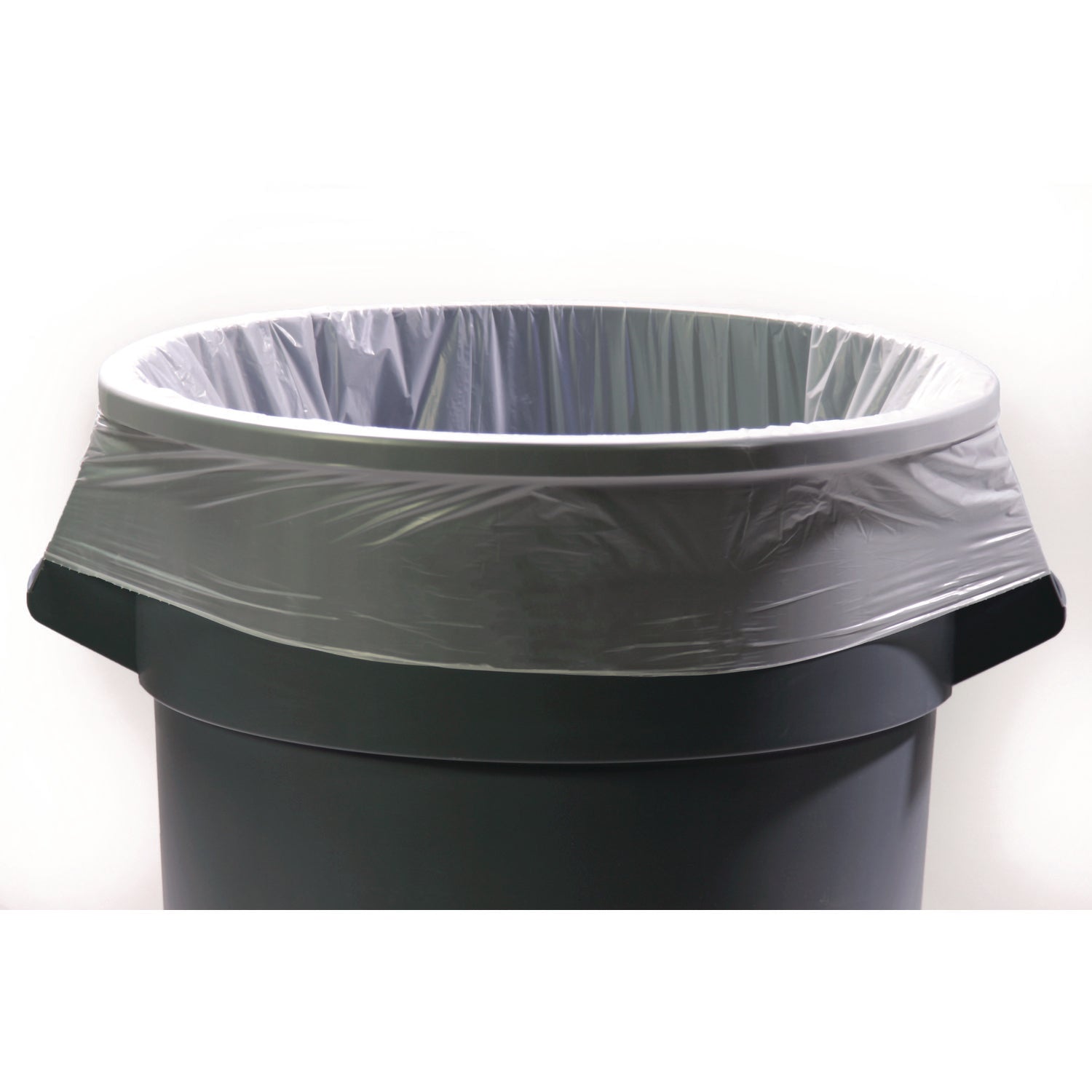 AccuFit® Linear Low Density Can Liners with AccuFit Sizing, 44 gal, 0.9 mil, 37" x 50", Clear, 50/Box