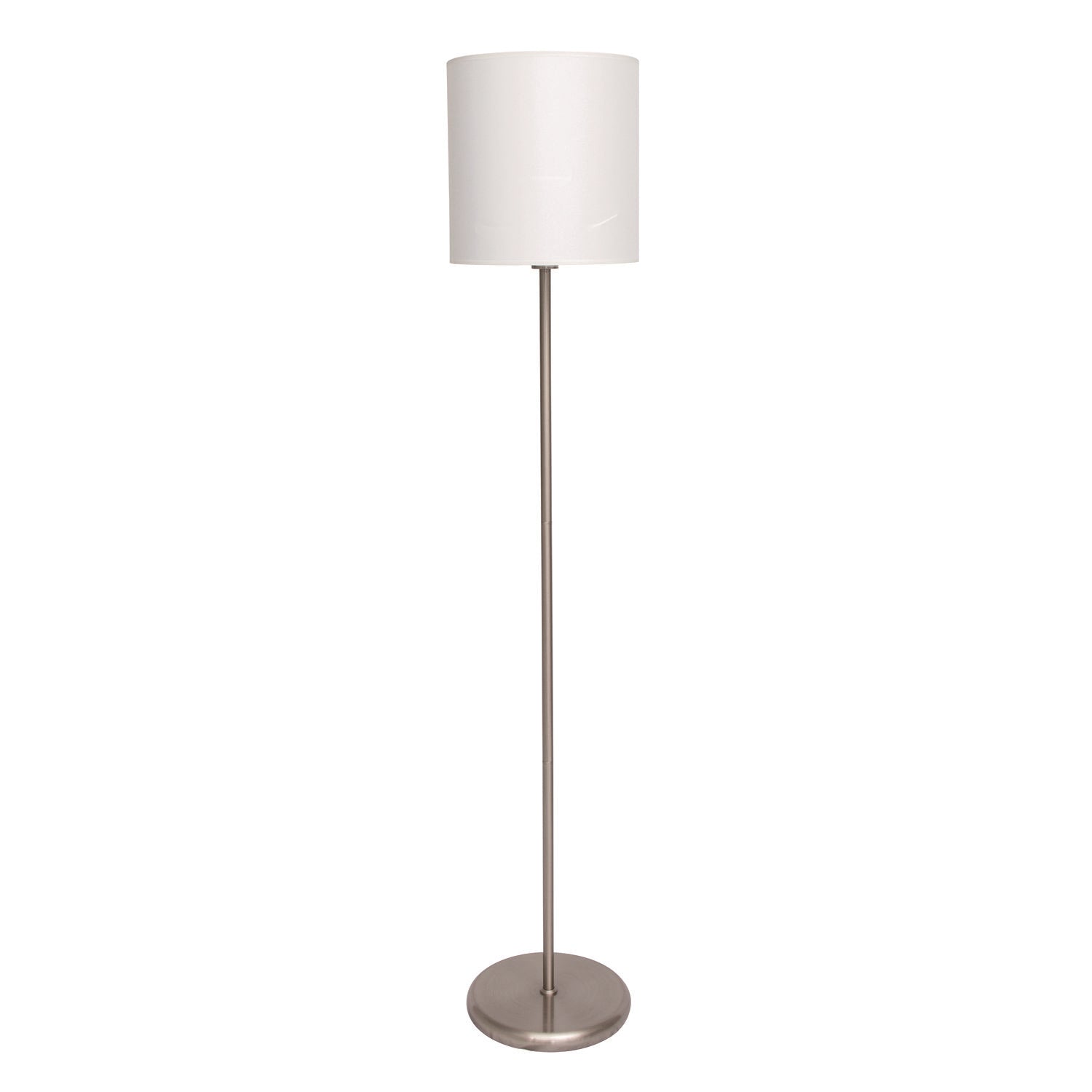 Ledu® Slim Line Lamp Set, Table 12.63" High and Floor 61.5" High, Silver