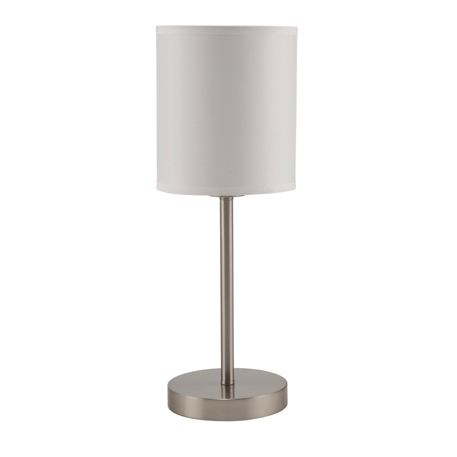 Ledu® Slim Line Lamp Set, Table 12.63" High and Floor 61.5" High, Silver