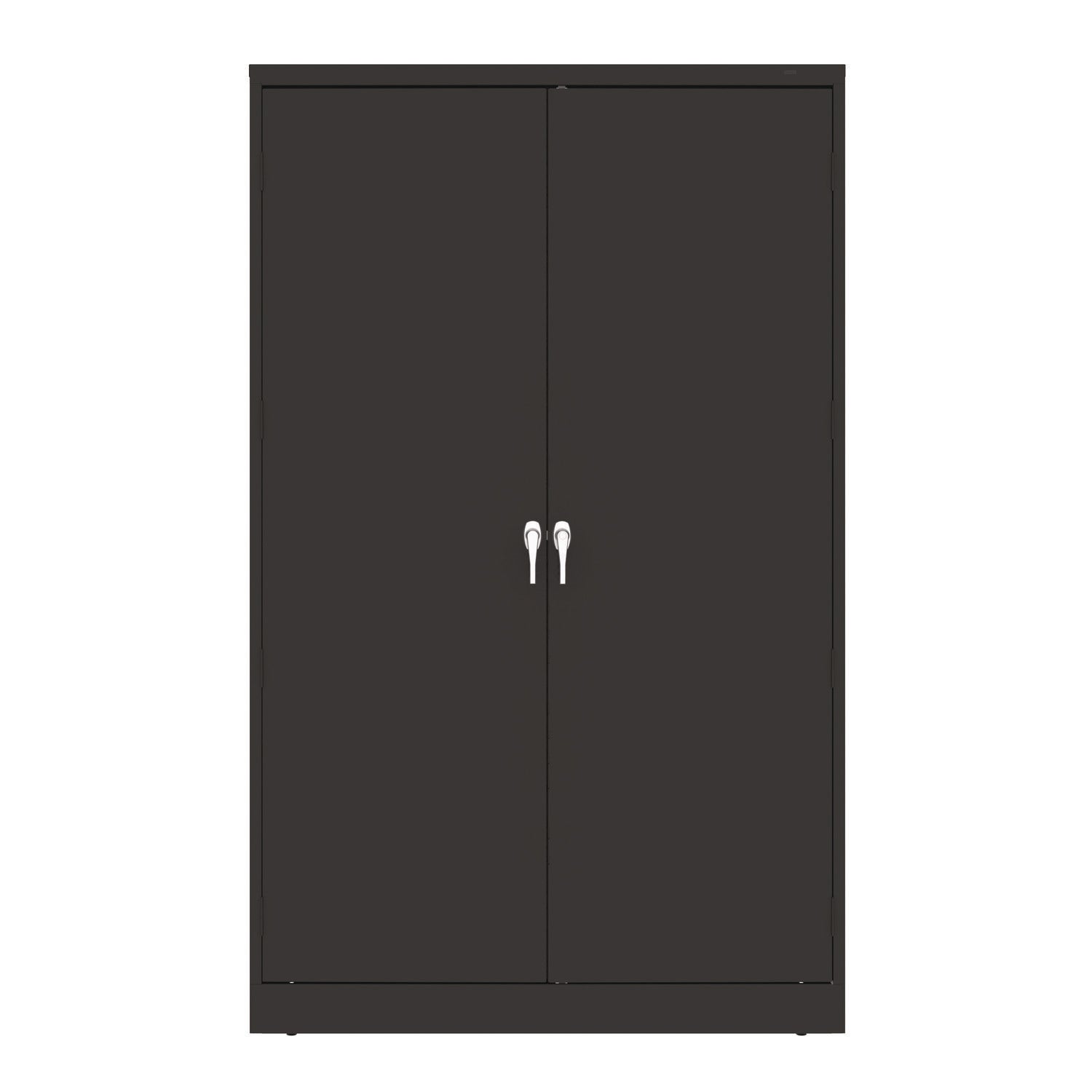 Tennsco Jumbo Combination Steel Storage Cabinet, 48w x 24d x 78h, Black