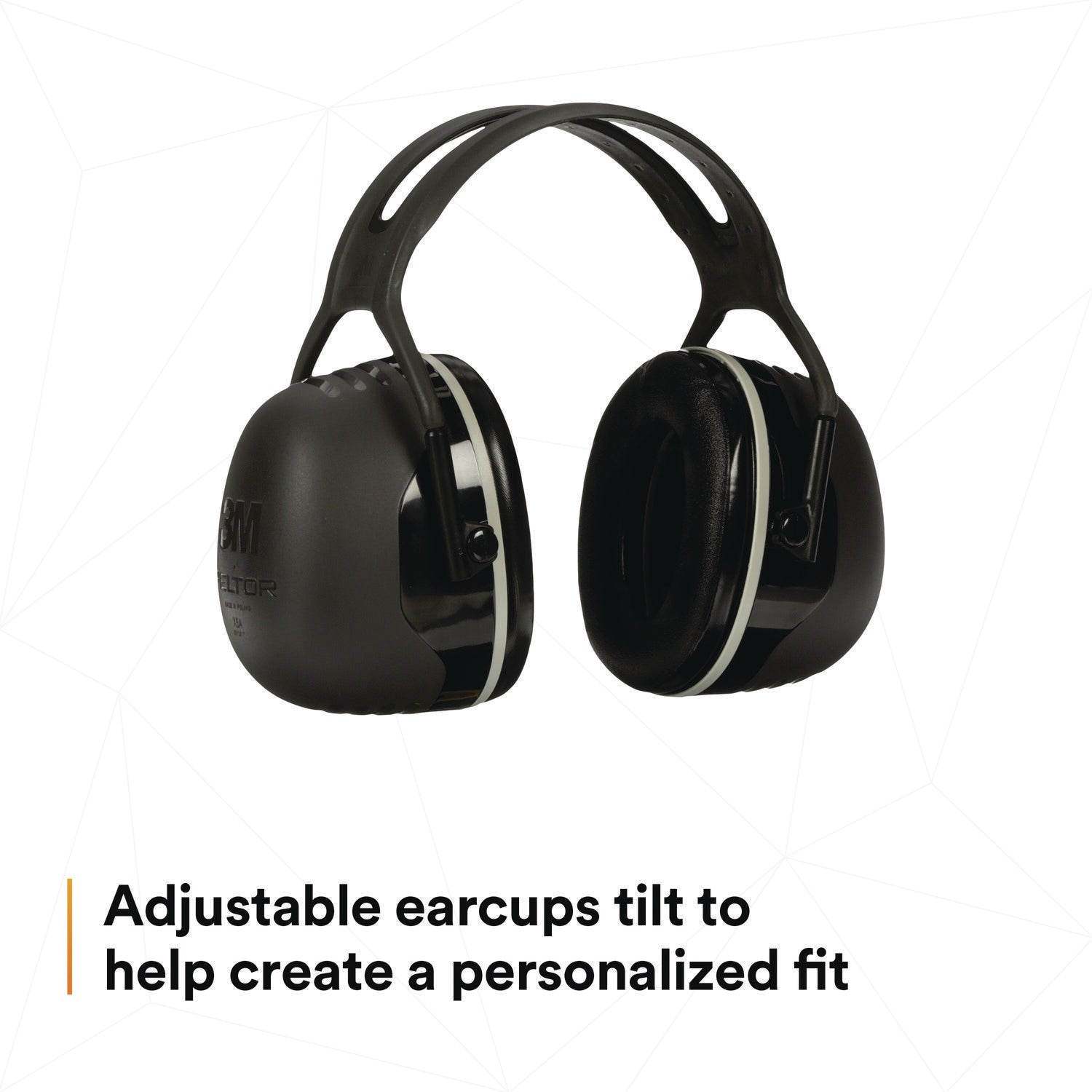 3M™ PELTOR X Series Earmuffs, Model X5A, 31 dB NRR, Black