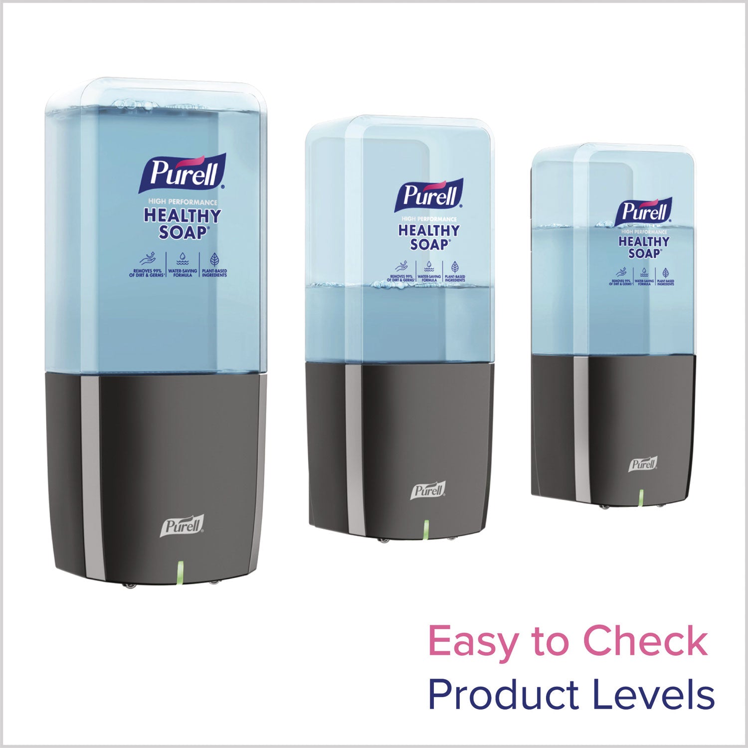 PURELL® ES10 Automatic Hand Soap Dispenser, 1,200 mL, 4.33 x 3.96 x 10.31, Graphite