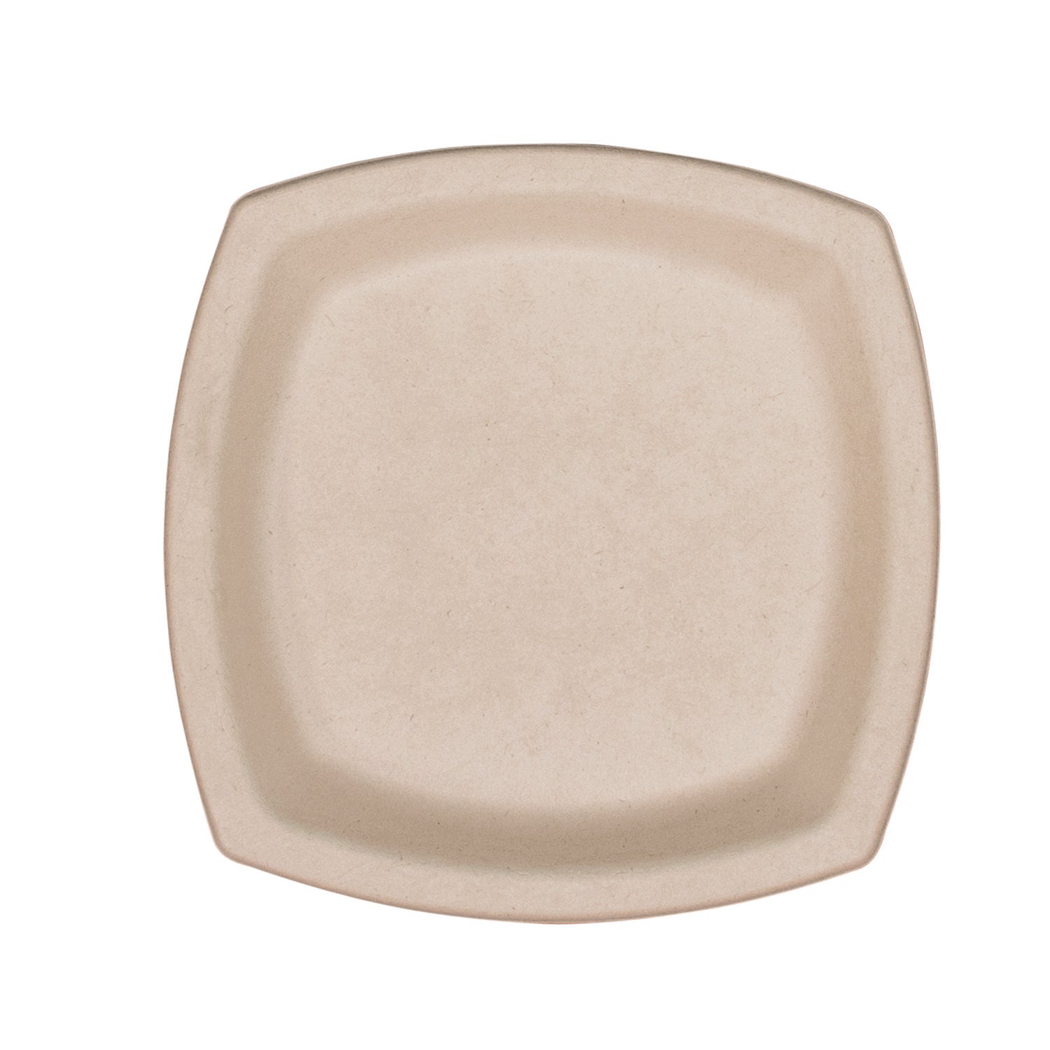 Compostable Fiber Dinnerware, ProPlanet Seal, Plate, 6.7 x 6.7, Tan, 1,000/Carton