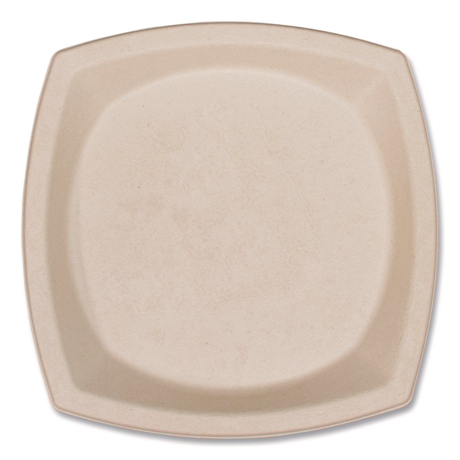 Compostable Fiber Dinnerware, ProPlanet Seal, Plate, 10 x 10, Tan, 500/Carton