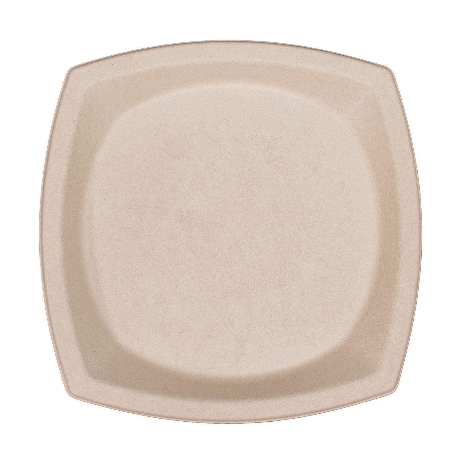 Compostable Fiber Dinnerware, ProPlanet Seal, Plate, 10 x 10, Tan, 125/Pack