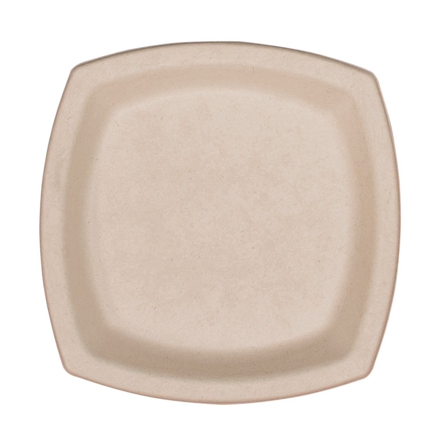 Compostable Fiber Dinnerware, ProPlanet Seal, Plate, 6.7 x 6.7, Tan, 125/Pack