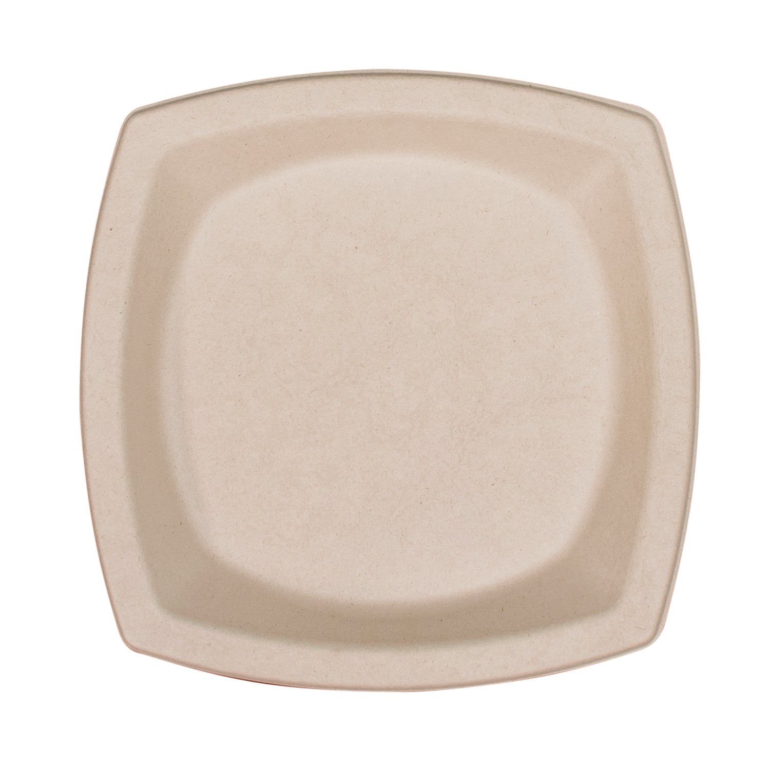 Compostable Fiber Dinnerware, ProPlanet Seal, Plate, 8.25 x 8.25, Tan, 500/Carton