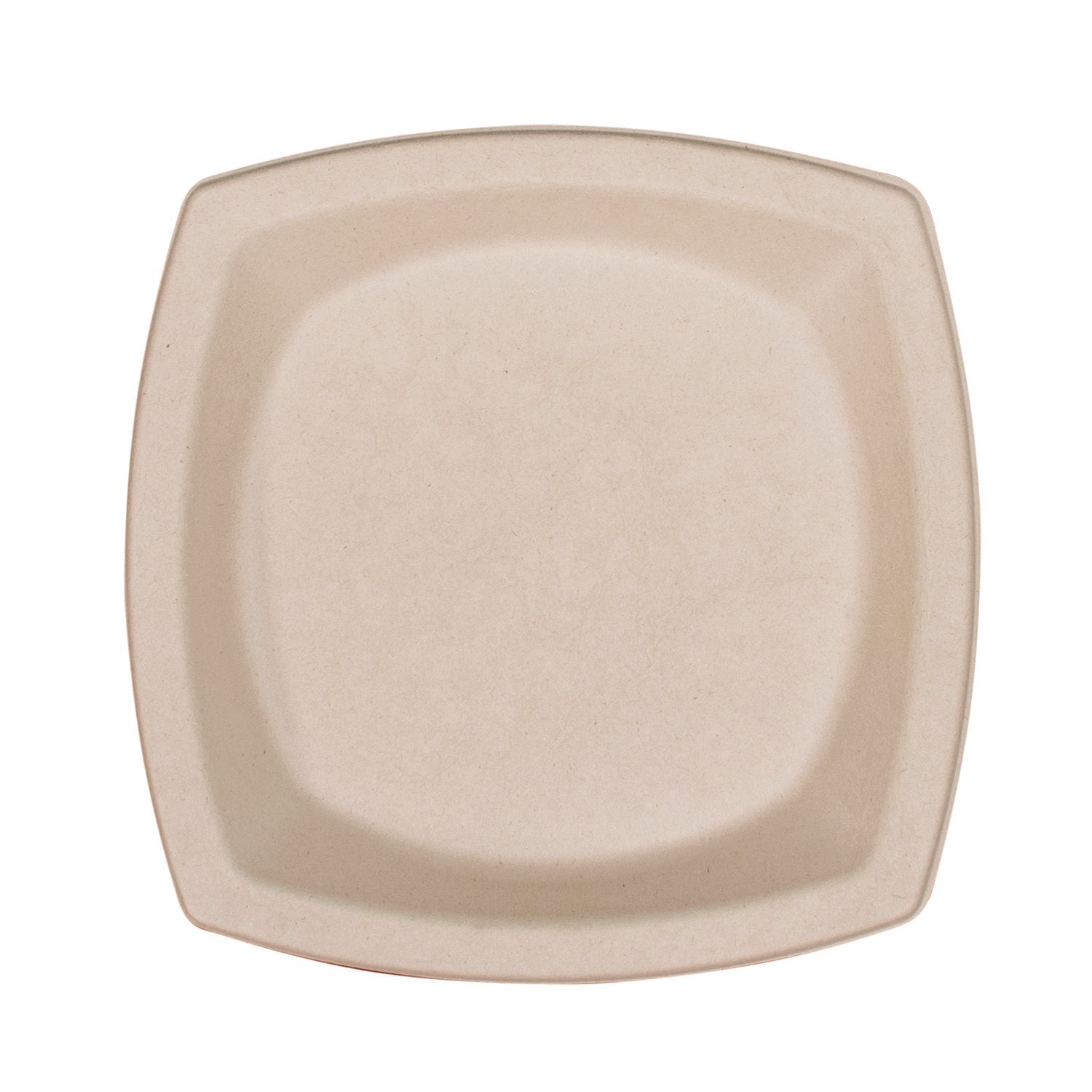 Compostable Fiber Dinnerware, ProPlanet Seal, Plate, 8.25 x 8.25, Tan, 125/Pack