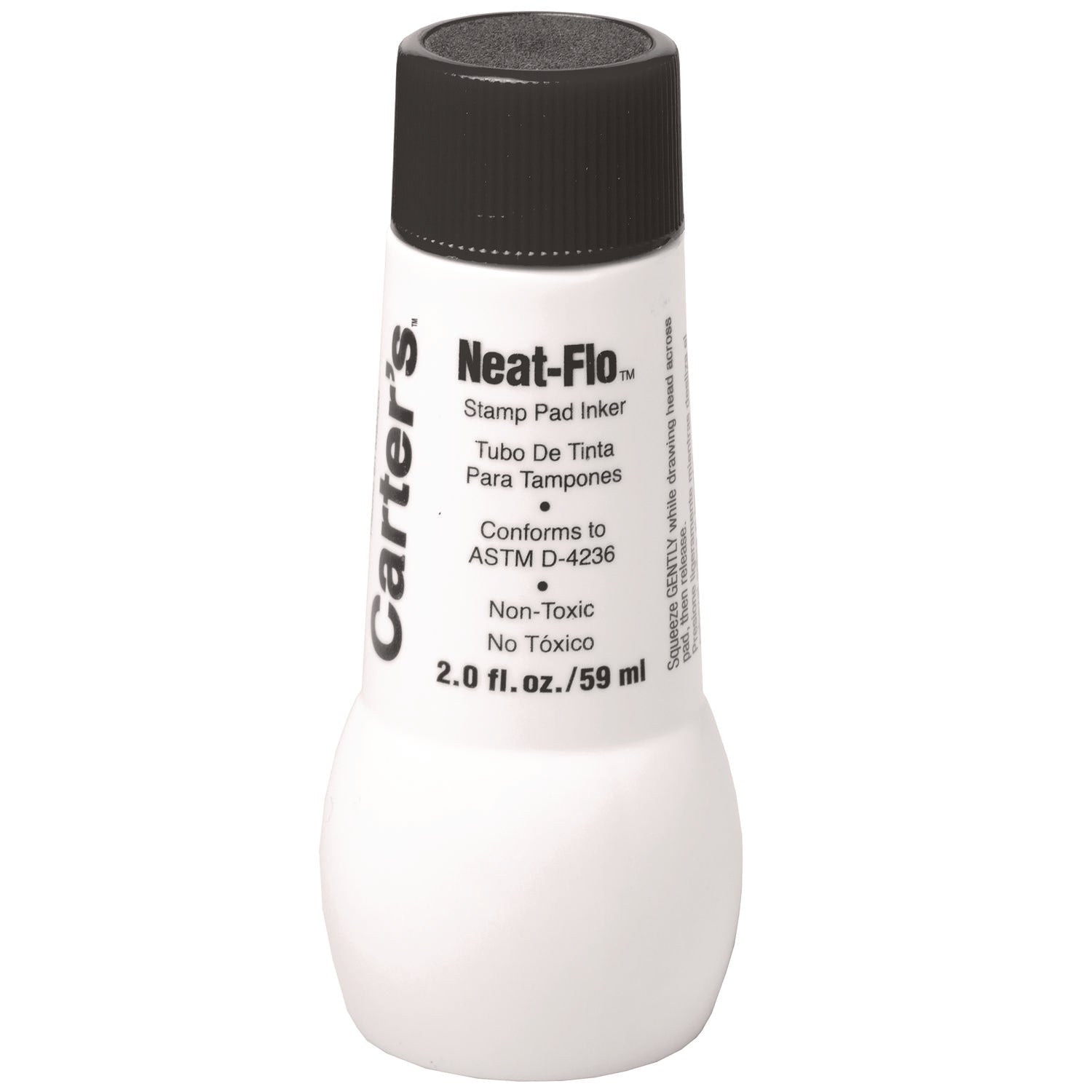 Neat-Flo Stamp Pad Inker, 2 oz Bottle, Black