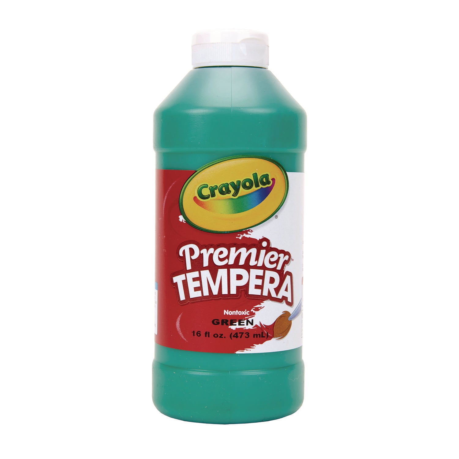 Crayola® Premier Tempera Paint, Green, 16 oz Bottle