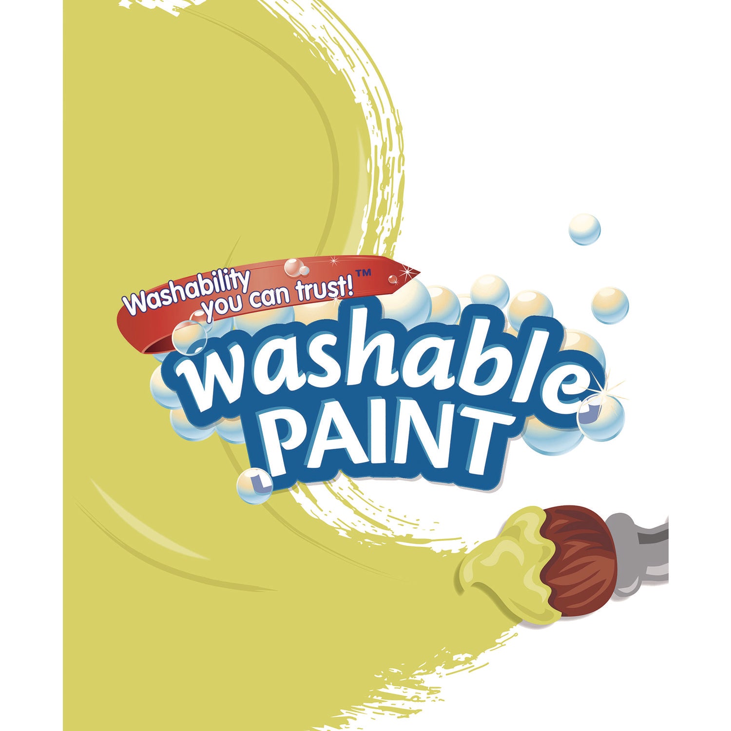 Crayola® Washable Paint, Yellow, 1 gal Bottle