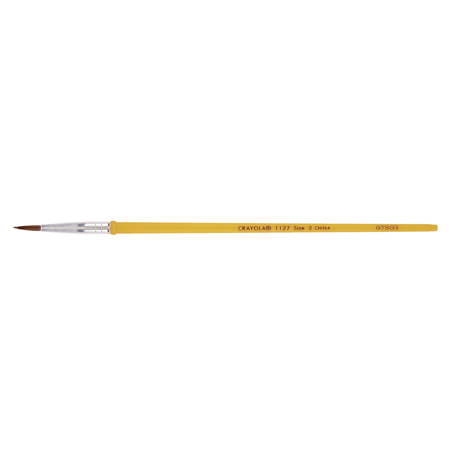 Crayola® Watercolor Brush Set, Size 2, Camel-Hair Blend, Round Profile, 3/Pack