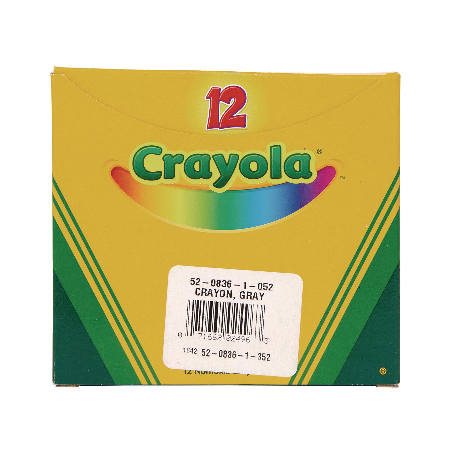 Bulkl Crayons, Gray, 12/Box Crayola® Flipcost