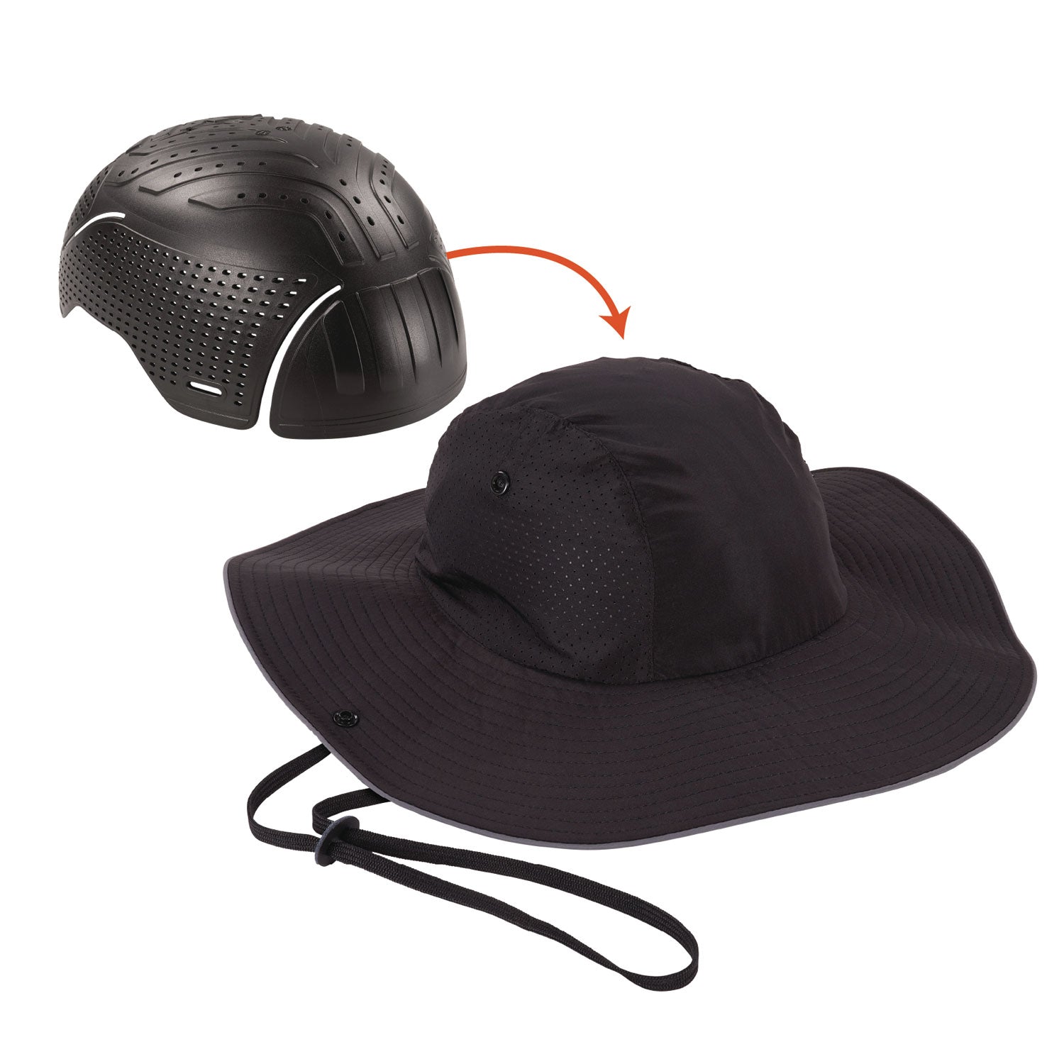 Skullerz 8957 Lightweight Ranger Hat and Bump Cap Insert, X-Small/Small, Black