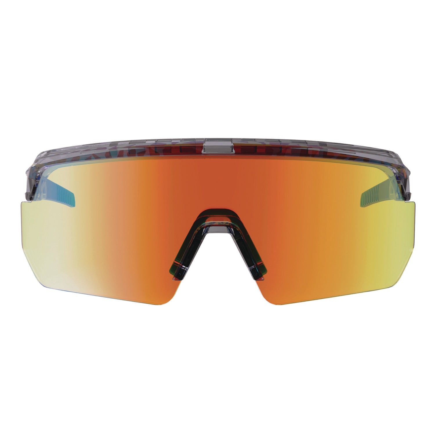 Skullerz AEGIR Anti-Scratch/Anti-Fog Safety Glasses, Clear Smoke Nylon Impact Frame, Orange Mirror Polycarbonate Lens ergodyne® Flipcost